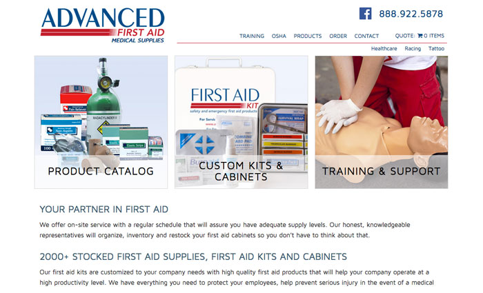 Advanced First Aid website