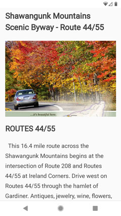 Shawangunk Mountains Scenic Byway (mobile)