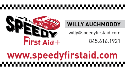Speedy First Aid business card