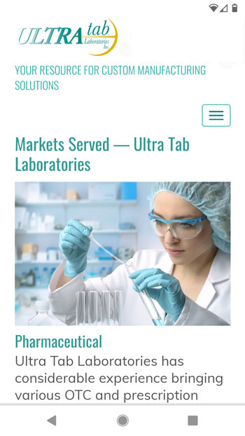 Ultra Tab website markets page