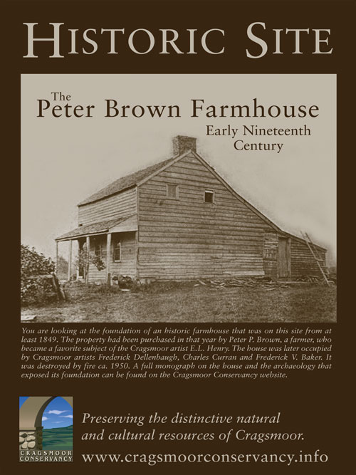 Cragsmoor Conservancy Browns Farmhouse Sign
