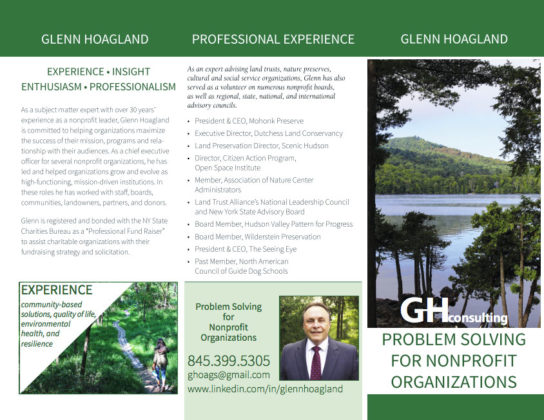 Glenn Hoagland Consulting Trifold Brochure (Front)