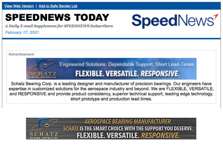 SpeedNews Newsletter Ads